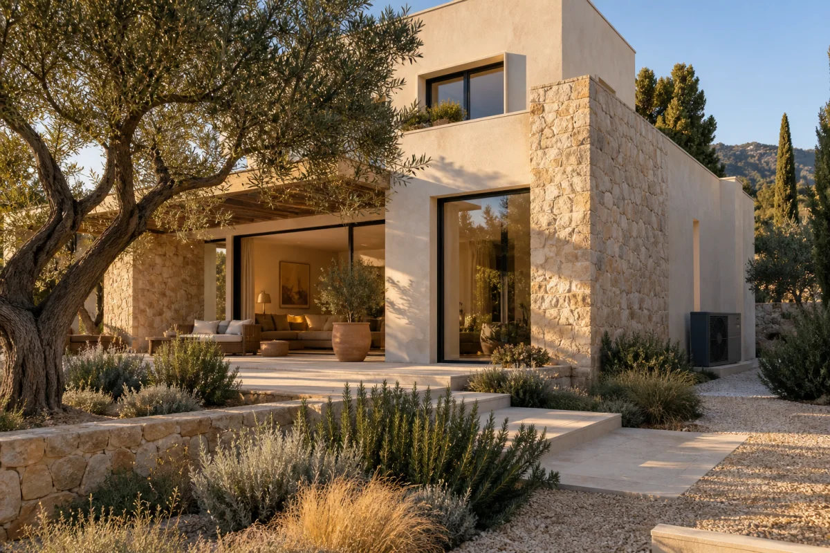 Vivienda con aerotermia, fotografía ilustrativa